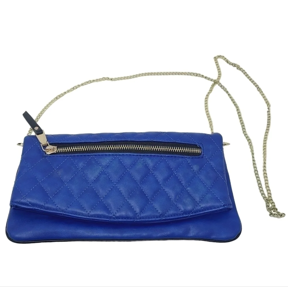 Urban Expressions | Women's Royal Blue Fold Front Crossbody Bag (One Size)
